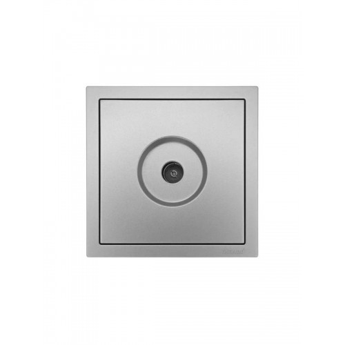 Розетка ТВ оконечная СП ZIMA IP20 сер. матов. LEZARD 704-7488-130