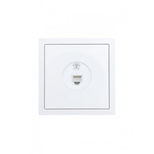 Розетка телефонная евро СП ZIMA IP20 бел. LEZARD 704-0288-137
