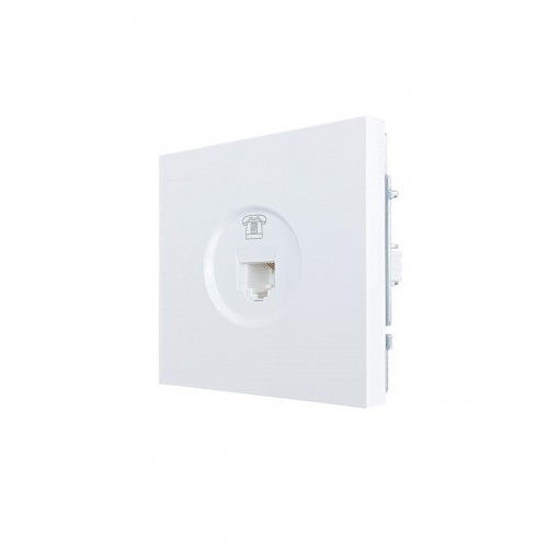 Розетка телефонная евро СП ZIMA IP20 бел. LEZARD 704-0288-137