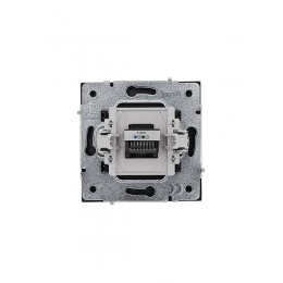 Розетка телефонная евро СП ZIMA IP20 черн. бархат LEZARD 704-4288-137