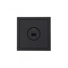 Розетка телефонная евро СП ZIMA IP20 черн. бархат LEZARD 704-4288-137