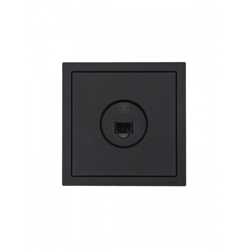 Розетка телефонная евро СП ZIMA IP20 черн. бархат LEZARD 704-4288-137
