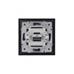 Розетка телефонная евро СП ZIMA IP20 черн. бархат LEZARD 704-4288-137