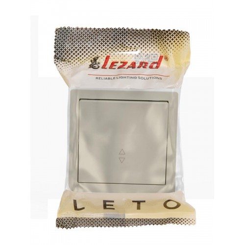 Выключатель проходной 1-кл. ОП LETO крем LEZARD 752-0300-105