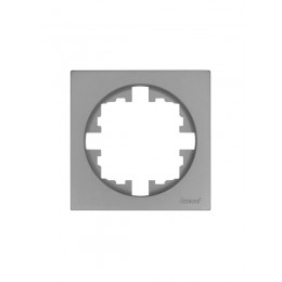 Рамка 1-м OSEN горизонт. квадрат сер. матов. LEZARD 743-7400-146