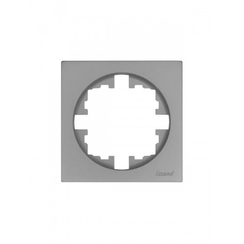 Рамка 1-м OSEN горизонт. квадрат сер. матов. LEZARD 743-7400-146