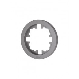 Рамка 1-м OSEN горизонт. круглая сер. матов. LEZARD 744-7400-146