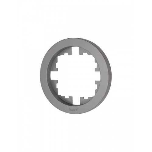 Рамка 1-м OSEN горизонт. круглая сер. матов. LEZARD 744-7400-146