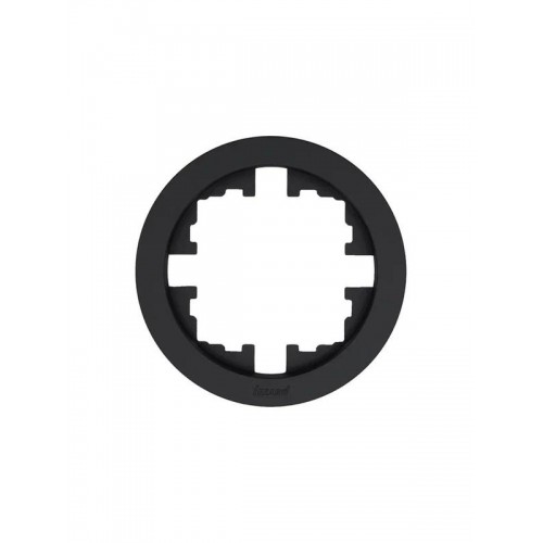 Рамка 1-м OSEN горизонт. круглая черн. бархат LEZARD 744-4200-146