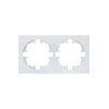 Рамка 2-м OSEN горизонт. квадрат бел. LEZARD 743-0200-147