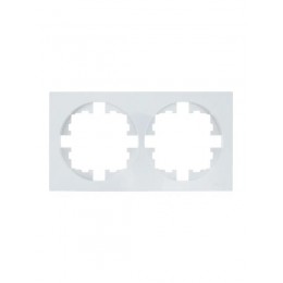 Рамка 2-м OSEN горизонт. квадрат бел. LEZARD 743-0200-147