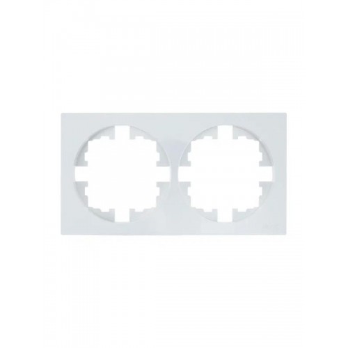 Рамка 2-м OSEN горизонт. квадрат бел. LEZARD 743-0200-147