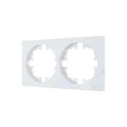 Рамка 2-м OSEN горизонт. квадрат бел. LEZARD 743-0200-147