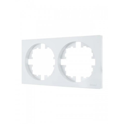 Рамка 2-м OSEN горизонт. квадрат бел. LEZARD 743-0200-147