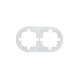 Рамка 2-м OSEN горизонт. круглая бел. LEZARD 744-0200-147