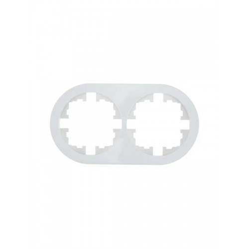 Рамка 2-м OSEN горизонт. круглая бел. LEZARD 744-0200-147