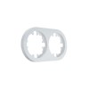Рамка 2-м OSEN горизонт. круглая бел. LEZARD 744-0200-147