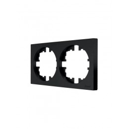 Рамка 2-м OSEN горизонт. квадрат черн. бархат LEZARD 743-4200-147