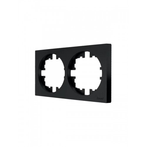 Рамка 2-м OSEN горизонт. квадрат черн. бархат LEZARD 743-4200-147