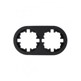 Рамка 2-м OSEN горизонт. круглая черн. бархат LEZARD 744-4200-147