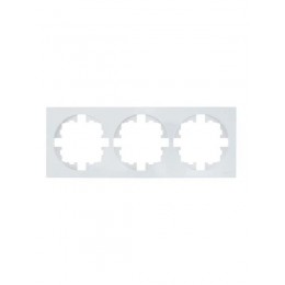 Рамка 3-м OSEN горизонт. квадрат бел. LEZARD 743-0200-148