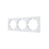 Рамка 3-м OSEN горизонт. квадрат бел. LEZARD 743-0200-148