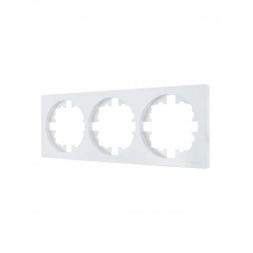 Рамка 3-м OSEN горизонт. квадрат бел. LEZARD 743-0200-148