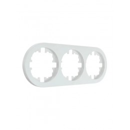 Рамка 3-м OSEN горизонт. круглая бел. LEZARD 744-0200-148