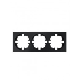 Рамка 3-м OSEN горизонт. квадрат черн. бархат LEZARD 743-4200-148