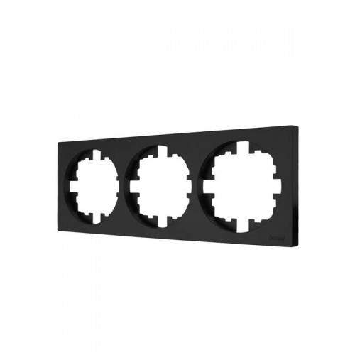 Рамка 3-м OSEN горизонт. квадрат черн. бархат LEZARD 743-4200-148