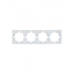 Рамка 4-м OSEN горизонт. квадрат бел. LEZARD 743-0200-149