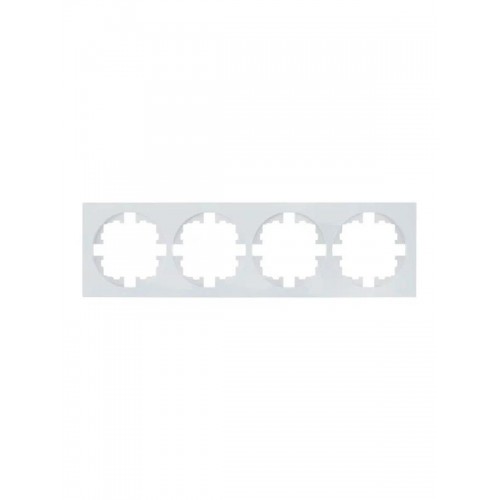 Рамка 4-м OSEN горизонт. квадрат бел. LEZARD 743-0200-149