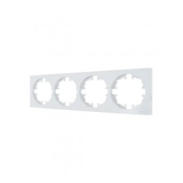 Рамка 4-м OSEN горизонт. квадрат бел. LEZARD 743-0200-149