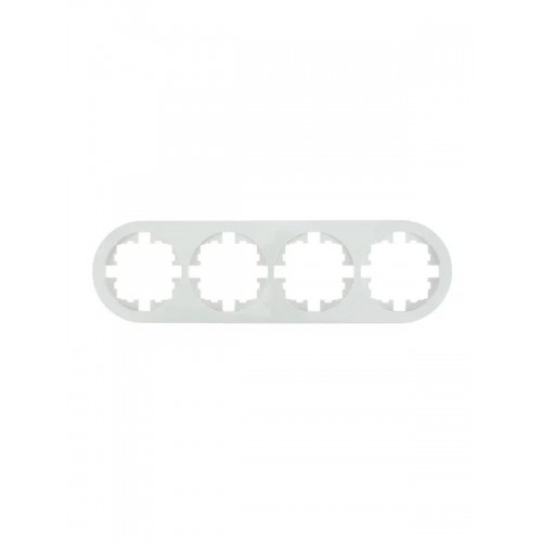 Рамка 4-м OSEN горизонт. круглая бел. LEZARD 744-0200-149