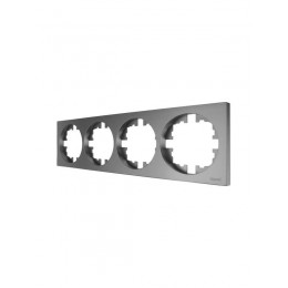 Рамка 4-м OSEN горизонт. квадрат сер. матов. LEZARD 743-7400-149