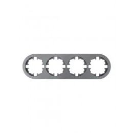 Рамка 4-м OSEN горизонт. круглая сер. матов. LEZARD 744-7400-149