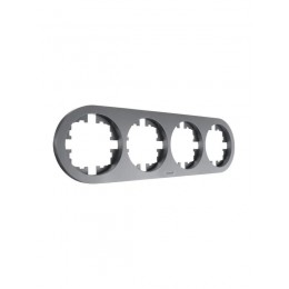 Рамка 4-м OSEN горизонт. круглая сер. матов. LEZARD 744-7400-149