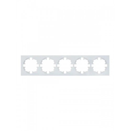 Рамка 5-м OSEN горизонт. квадрат бел. LEZARD 743-0200-150