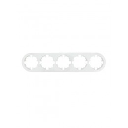 Рамка 5-м OSEN горизонт. круглая бел. LEZARD 744-0200-150