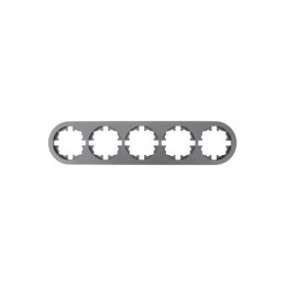 Рамка 5-м OSEN горизонт. круглая сер. матов. LEZARD 744-7400-150