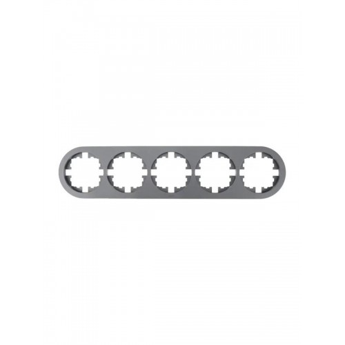 Рамка 5-м OSEN горизонт. круглая сер. матов. LEZARD 744-7400-150