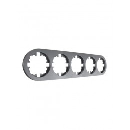 Рамка 5-м OSEN горизонт. круглая сер. матов. LEZARD 744-7400-150