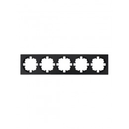 Рамка 5-м OSEN горизонт. квадрат черн. бархат LEZARD 743-4200-150