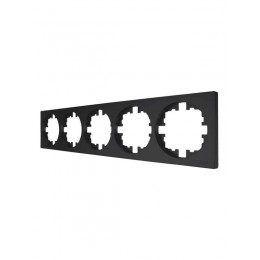 Рамка 5-м OSEN горизонт. квадрат черн. бархат LEZARD 743-4200-150