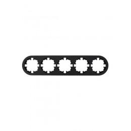 Рамка 5-м OSEN горизонт. круглая черн. бархат LEZARD 744-4200-150