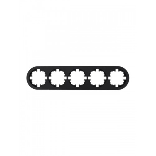 Рамка 5-м OSEN горизонт. круглая черн. бархат LEZARD 744-4200-150