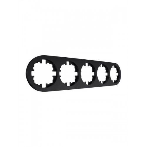 Рамка 5-м OSEN горизонт. круглая черн. бархат LEZARD 744-4200-150