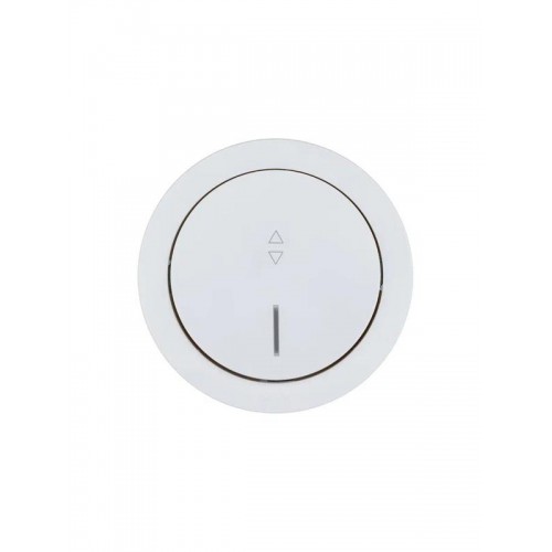 Выключатель проходной 1-кл. СП OSEN 10А IP20 с подсветкой механизм бел. LEZARD 743-0288-114