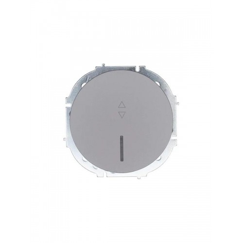 Выключатель проходной 1-кл. СП OSEN 10А IP20 с подсветкой механизм сер. матов. LEZARD 743-7488-114