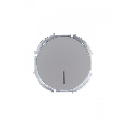 Выключатель 1-кл. СП OSEN 10А IP20 с подсветкой механизм сер. матов. LEZARD 743-7488-111